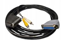 Кабель Amiga плетеный кабель ТВ евро SCART RCA RGB 1,5 м