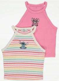 GEORGE Top dziewczęcy Disney Lilo i Stitch 2 pak roz 146-152 cm