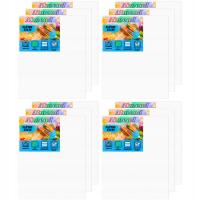 12szt PŁÓTNO MALARSKIE DO MALOWANIA PODOBRAZIE 300g BAWEŁNIANE 24cm x30cm