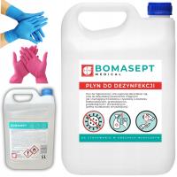PŁYN DO DEZYNFEKCJI RĄK 5L 80% WIRUSOBÓJCZY BAKTERIOBÓJCZY + 2x REKAWICZKI
