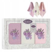 3 szt ściereczki kuchenne bawełniane zestaw 40x60 cm komplet FREZYA V2