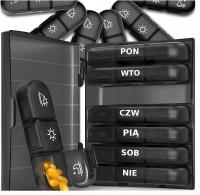 POJEMNIK KASETKA NA LEKI LEKARSTWA TABLETKI TYGODNIOWY ORGANIZER PUDEŁKO PL