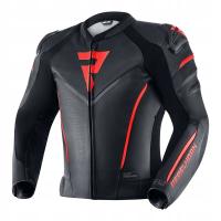 Кожаная Куртка Rebelhorn Fighter Black / Flo Red