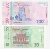 Ukraina Zestaw 200+20 hrywien 2021 numer 0025857