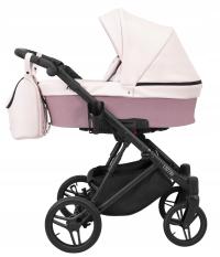 KUNERT Lazzio розовая детская коляска люлька 1в1 искусственная кожа с аксессуарами