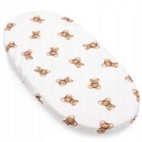 ПРОСТЫНЯ ИЗ ХЛОПКА С ЭЛАСТИЧНОЙ ЛЕНТОЙ ДЛЯ ЛЮЛЬКИ И ЛЮЛЬКИ 80X40 СМ JUKKI