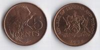 TRYNIDAD I TOBAGO 1996 5 CENTS NIEMAGNETYCZNA