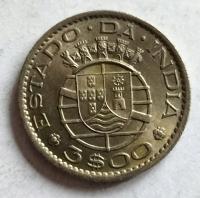 Moneta Indie Portugalskie 3 escudo 1958