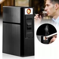 ZAPALNICZKA ALUMINIOWA 2W1 DO PAPIEROSÓW POJEMNOŚĆ 20 SZT