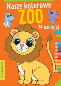 Наш красочный зоопарк книжка-раскраска 74 наклейки