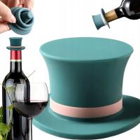 KOREK DO WINA ZATYCZKA BUTELKI BUTELEK WIN KAPELUSZ FAJNY CIEKAWY PREZENT
