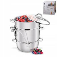 SOKOWNIK parowy STAL NIERDZEWNA Indukcja GAZ DUŻY GARNEK Konighoffer 8 l