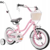 Детский велосипед для детей от 2 до 4 лет, 12 дюймов, боковые колеса, направляющая