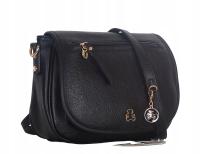 Lulu Castagnette Cudowna torebka listonoszka z klapą Regulowany pasek Misie