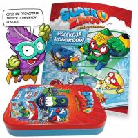 СУПЕР ZINGS ЖЕСТЯНАЯ КОРОБКА С КОМИЧЕСКИМ ПЛАЩОМ И МАГНИТОМ