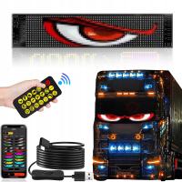 DIY TABLICA LED NA TYLNĄ SZYBĘ SAMOCHODU PROGRAMOWALNA APLIKACJA + PILOT