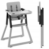 Складной регулируемый стульчик для кормления Tulano Morsel 25 Grey