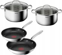 Кастрюли крышки Tefal Infinite 20/24 3,1 / 5.4 L кастрюли 24/28 индукционная сталь