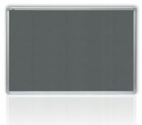 Tablica tekstylna filcowa rama aluminiowa 60x45 cm kolorowa Szara