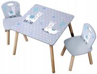 Набор стульев для детей серый МДФ