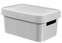 POJEMNIK PUDEŁKO INFINITY 4,5L Z POKRYWKĄ SZARY ORGANIZER BOX CURVER