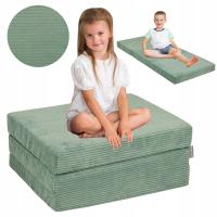 KiddyMoon Materac składany piankowy Dla Dzieci 165x70 KMM-1650 zielony