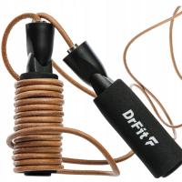 DRFIT SKÓRZANA SKAKANKA BOKSERSKA Z REGULACJĄ WYTRZYMAŁA