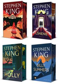 STEPHEN KING Carrie, Lśnienie, Holly, Billy Summers (barwione brzegi)