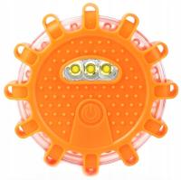 Samochodowa lampa awaryjna błyskowa LED magnes flara drogowa ostrzegawcza