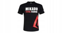Koszulka t-shirt Mikado rozmiar S wędkarska z nadrukiem kolor czarny