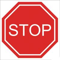 ZNAK TABLICA - STOP PCV 40x40 CM 3mm