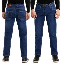 Spodnie Jeansowe Męskie Granatowe Texasy Dżinsy Jeansy Jeans 2195 r W42 L30