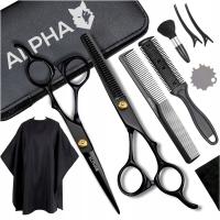 Профессиональные парикмахерские ножницы и филировочные ножницы, накидка-набор XXL Alpha