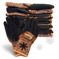 6 par rękawice robocze ochronne ocieplane zimowe grube Arhem Tiger Winter 9