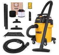 ПРОМЫШЛЕННЫЙ ПЫЛЕСОС DEWALT BAGLESS С ВОЗДУХОДУВКОЙ ДЛЯ СУХОЙ И ВЛАЖНОЙ УБОРКИ 23 Л 48 ММ