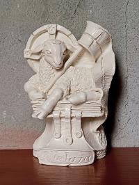 Baranek Paschalny rzeźba stojąca figurka figura prezent na Komunię św.