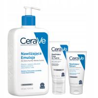 CeraVe Zestaw Nawilżający Krem do Twarzy 52ml, Emulsja 473ml, Skóra Sucha