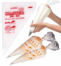 RĘKAW WORKI DO DEKORACJI TORTÓW 100SZT DEKORATOR TORTU DUŻY WOREK