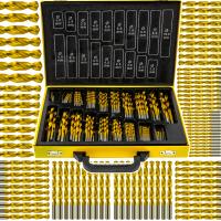 НАБОР ТИТАНОВЫХ СВЕРЛ 170 EL ТИТАНОВЫЕ СВЕРЛА ПО МЕТАЛЛУ ПРОЧНЫЕ!!