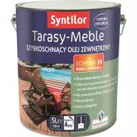 Syntilor Olej zewnętrzny Bezbarwny do drewna Tarasy Meble Naturalny 5L