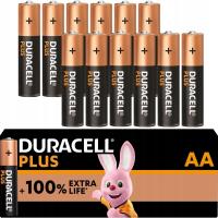 Bateria AA Duracell PLUS Paluszek Alkaiczna R6 1.5V Mocna Oryginalna 12 szt