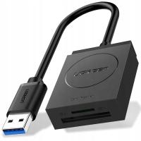 ADAPTER HUB USB CZYTNIK KART PAMIĘCI SD SDHC SDXC MICROSD UGREEN KABEL 15cm