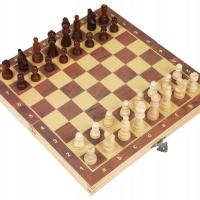 WOODEN MAGNETIC CHESS 40X40 CM, FOLDING