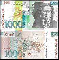 * SŁOWENIA 1000 Tolarów 2005 P-32c * UNC * zastąpiony przez Euro * rzadki *