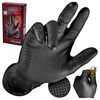 Нитриловые перчатки механика мастерская перчатки черный GRIPPAZ 50шт.