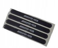 Защитные наклейки на дверные ручки для Mercedes AMG Carbon