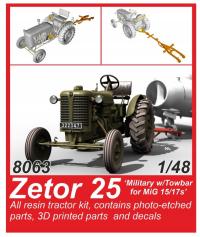 Zetor 25 Military w/Towbar for MiG 15/17 CMK8063 1/48