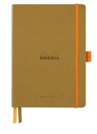 Notes Rhodia Rhodiarama Goalbook gold A5 - kropki - Softcover