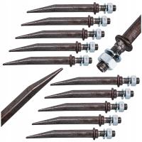 Ząb brony polowej prosty M20x210mm komplet 10 sztuk