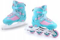 Lily Rolki / Łyżwy Regulowane SMJ Sport Niebieski Różowy Rozmiar 34-37